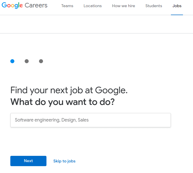 google job search